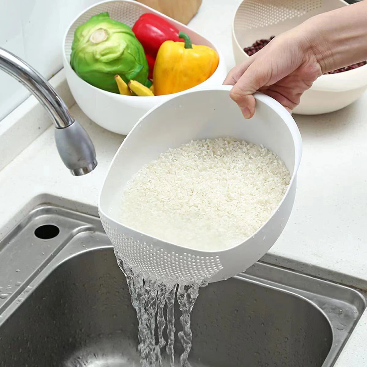 Multi-Use Kitchen Strainer Bowl