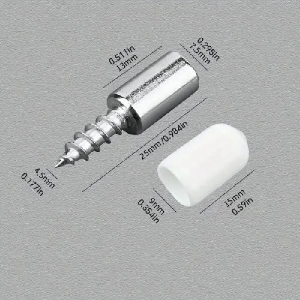 20pcs metal shelf support pegs with anti-slip self-tapping screws set