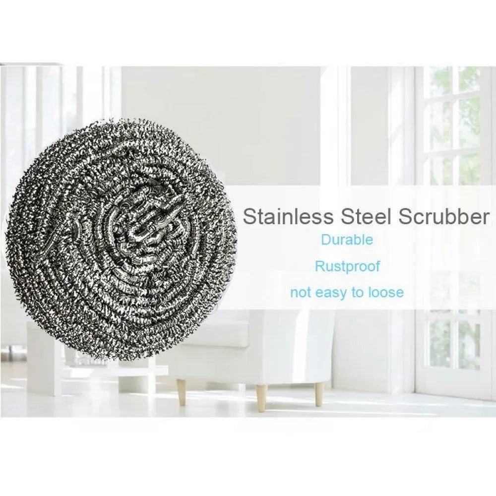 Heavy-Duty Steel Scrubber