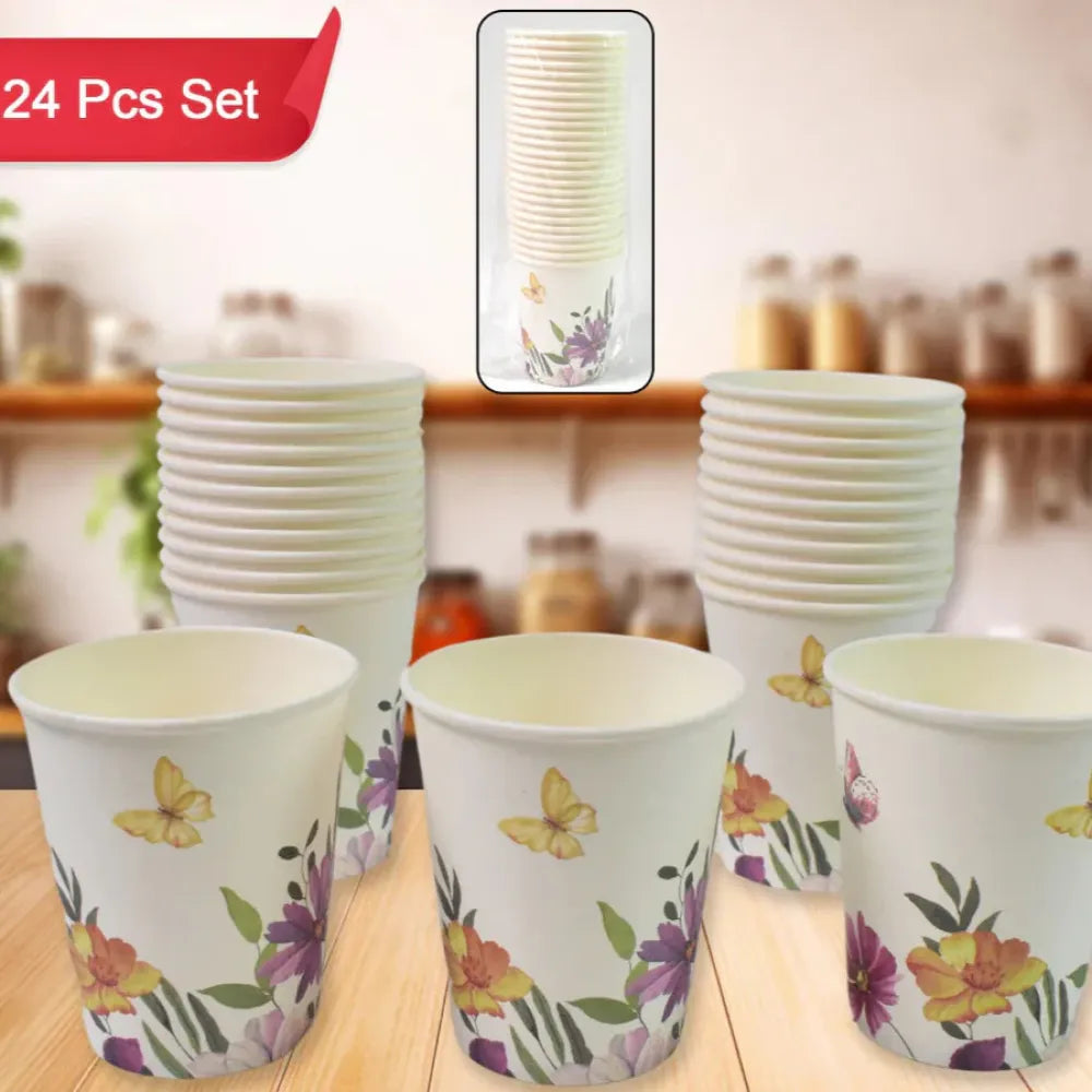 24 pcs mix design paper cups - home & kitchen