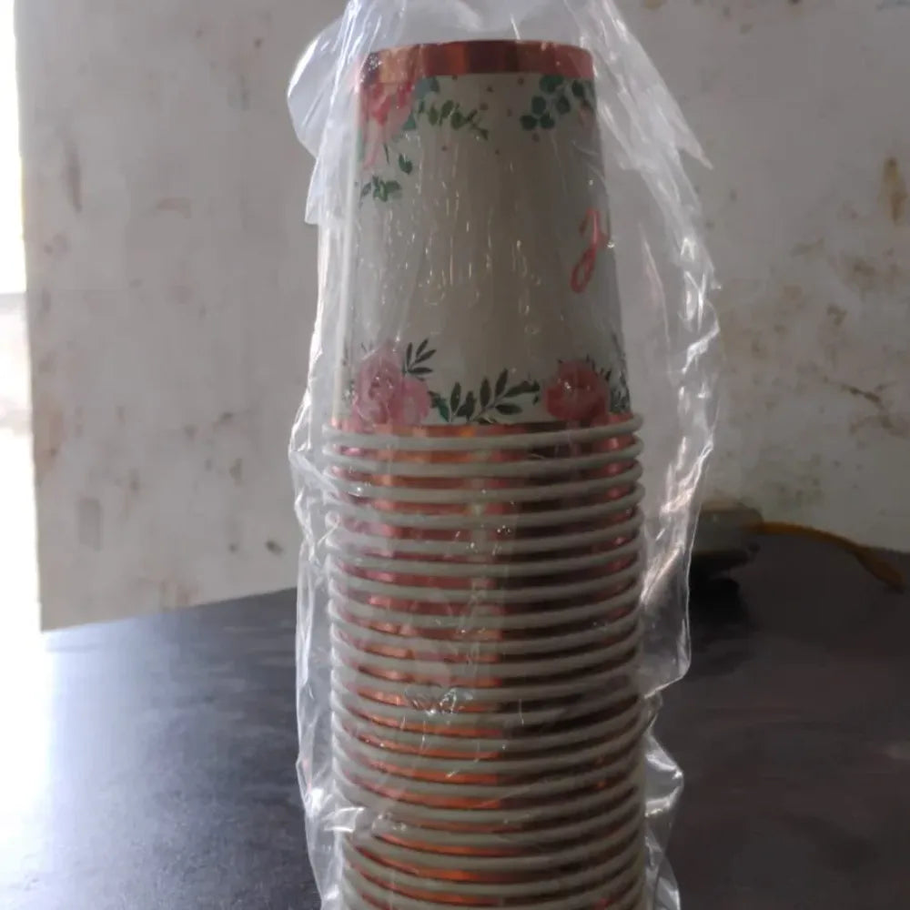 24 pcs mix design paper cups - home & kitchen