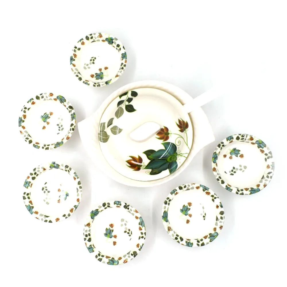 2739 9 pc pudding set used as a cutlery for serving food purposes and sweet dishes all in kinds of household official