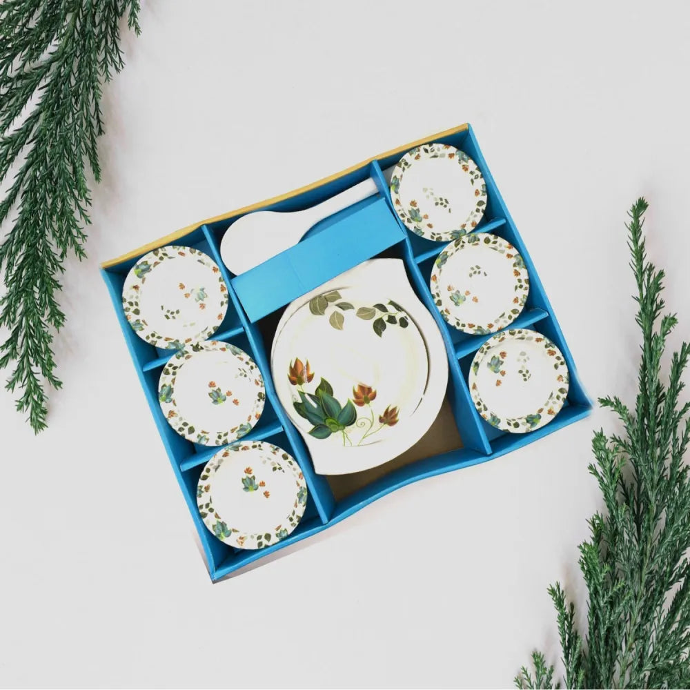 2739 9 pc pudding set used as a cutlery for serving food purposes and sweet dishes all in kinds of household official