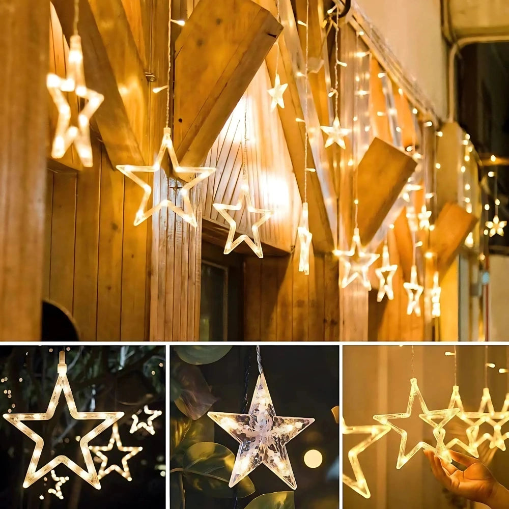 Star Curtain String Lights