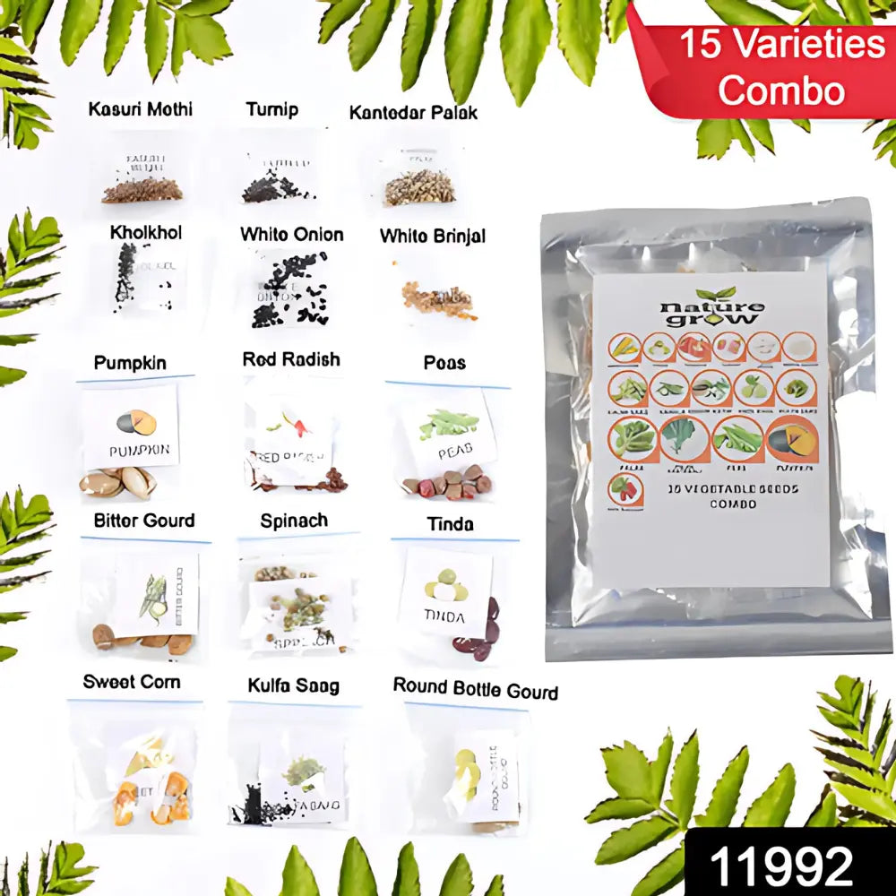 15 Organic & Hybrid Veggie Seeds