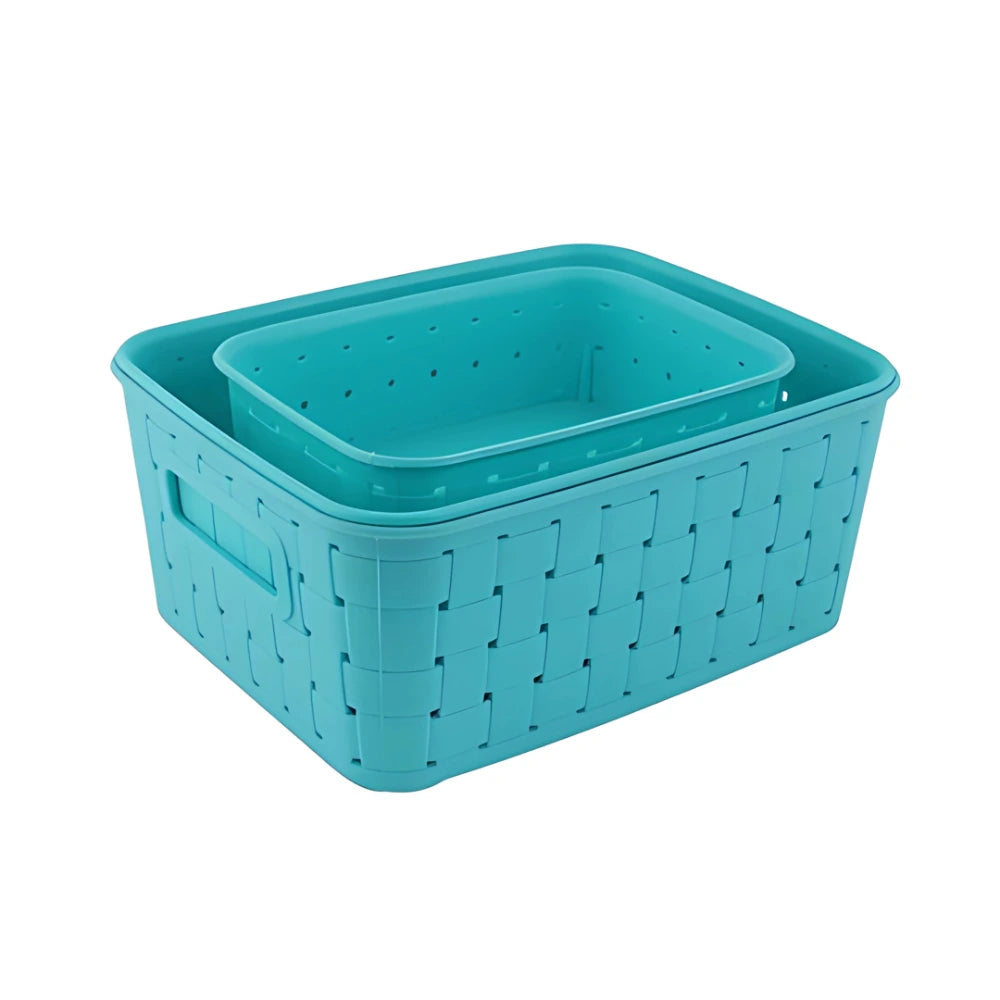 Sky Blue Storage Baskets