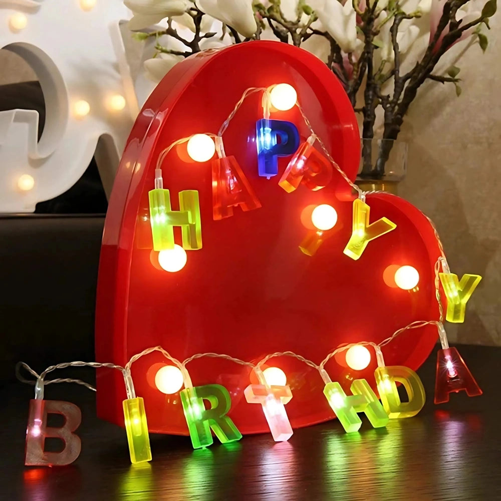 Happy Birthday LED Letter Lights