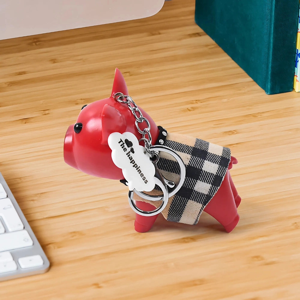Light-Up Sound Piggy Keychain