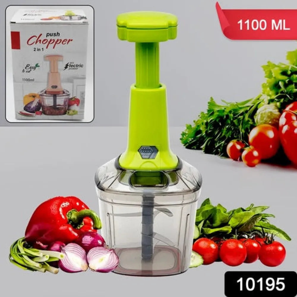 2in1 press vegetable choppers for kitchen (1100 ml) - tool