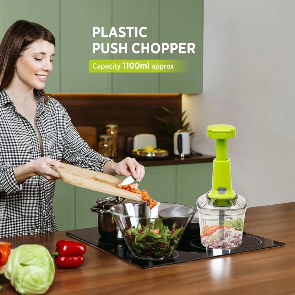 2in1 press vegetable choppers for kitchen (1100 ml) - tool