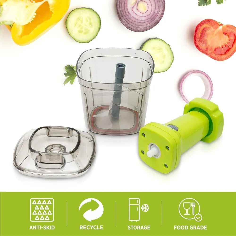 2in1 press vegetable choppers for kitchen (1100 ml) - tool