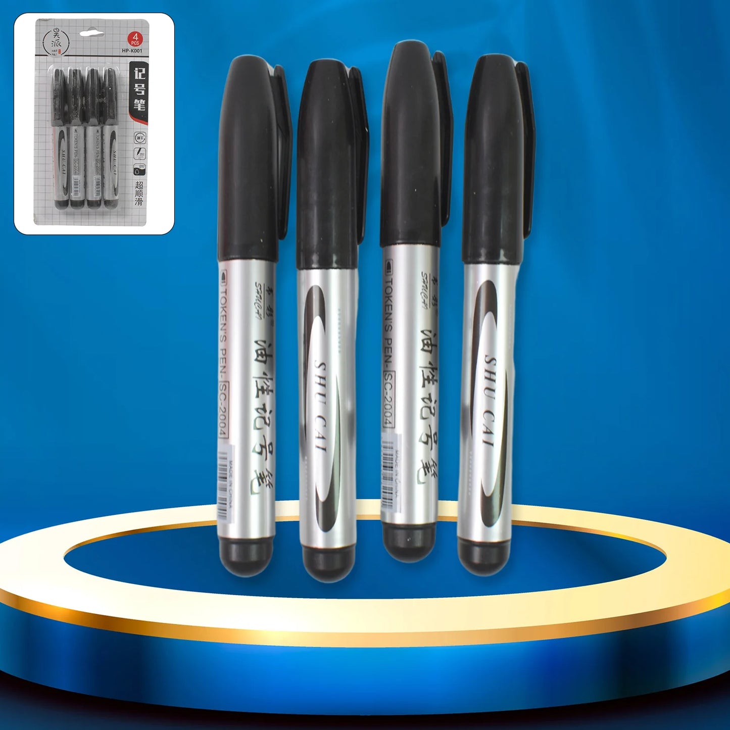 Smooth Black Marker Set
