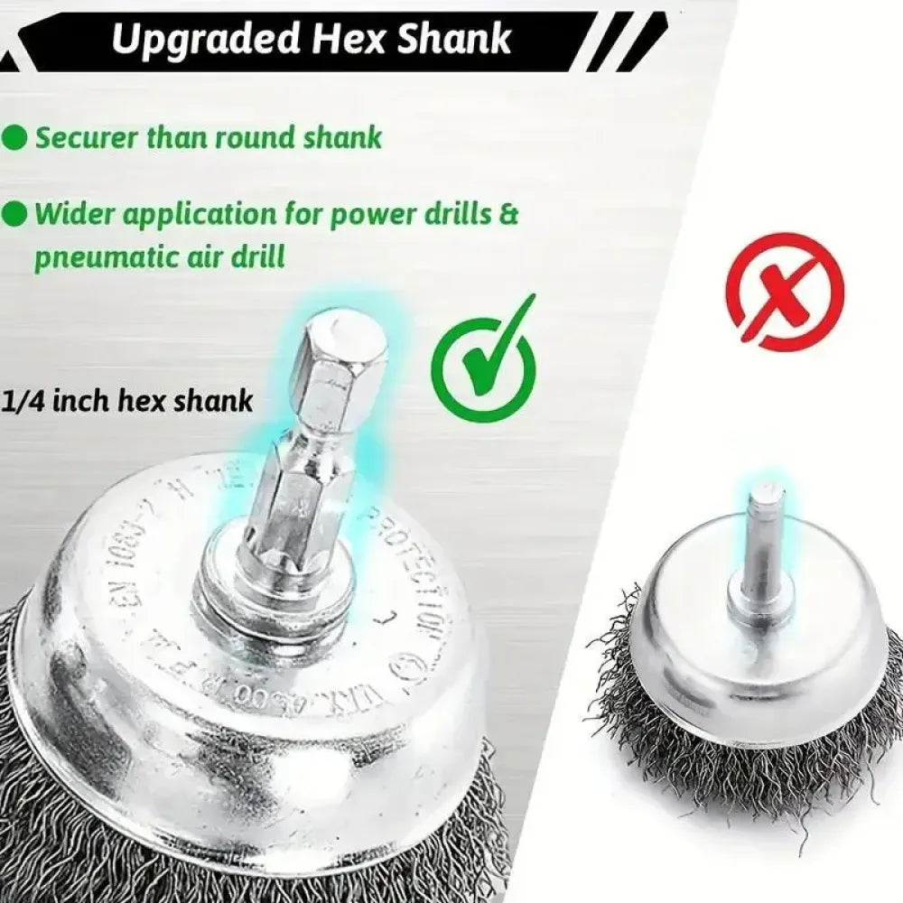 3’’ drill wheel brush – 1 pc