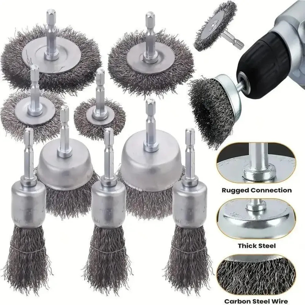3’’ drill wheel brush – 1 pc