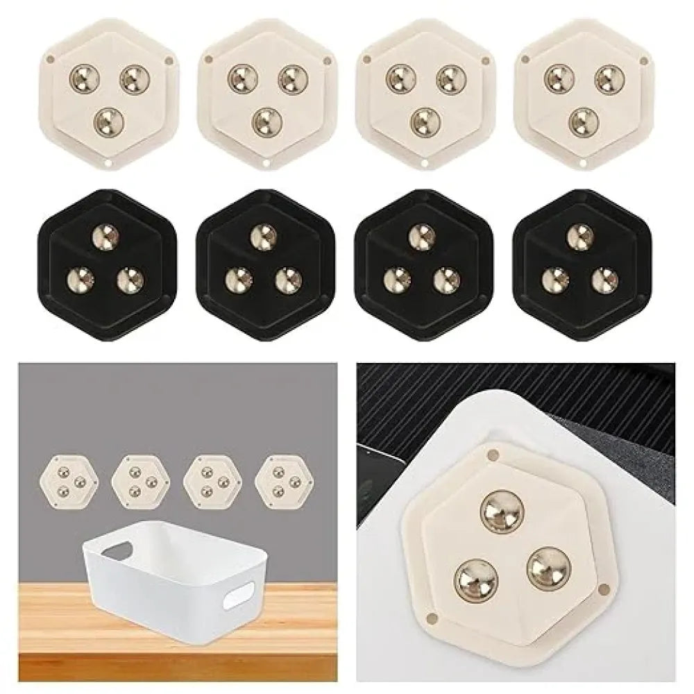 3-eyed storage box wheels – pack of 4