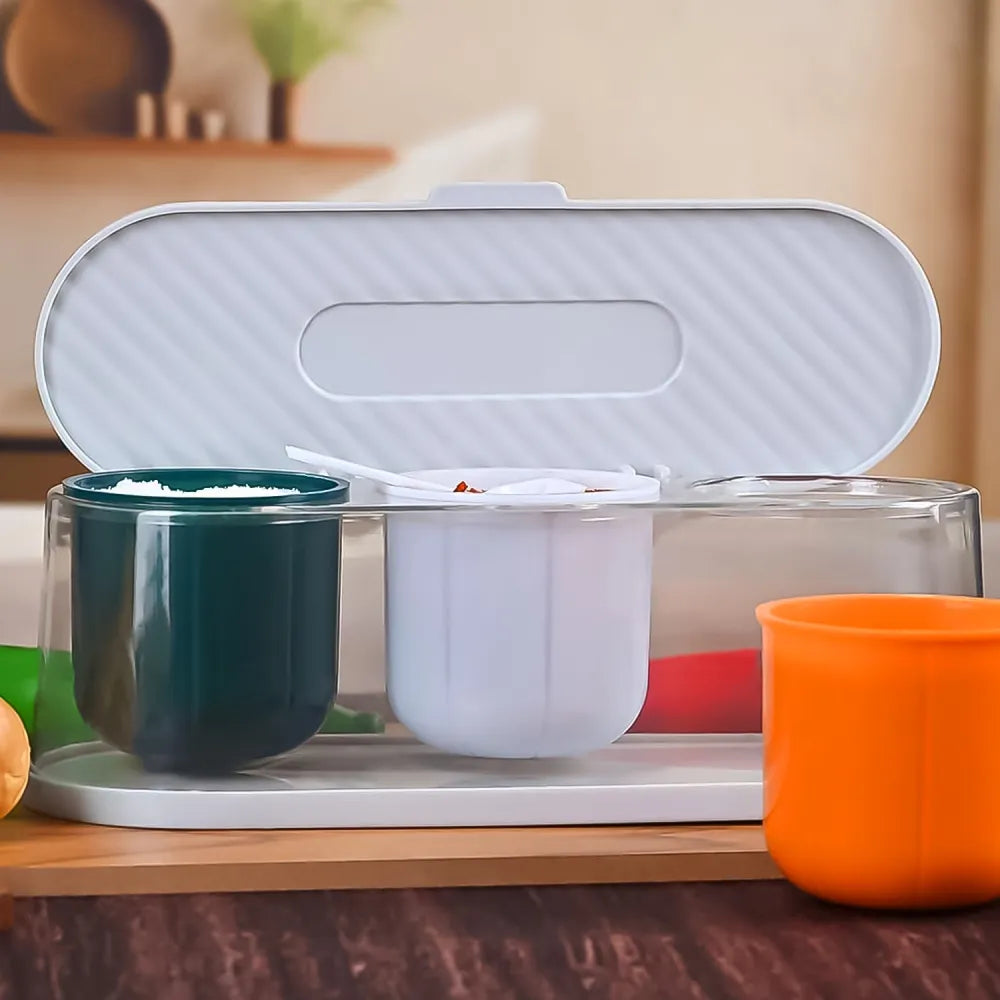 3-grid spice storage box - home & kitchen