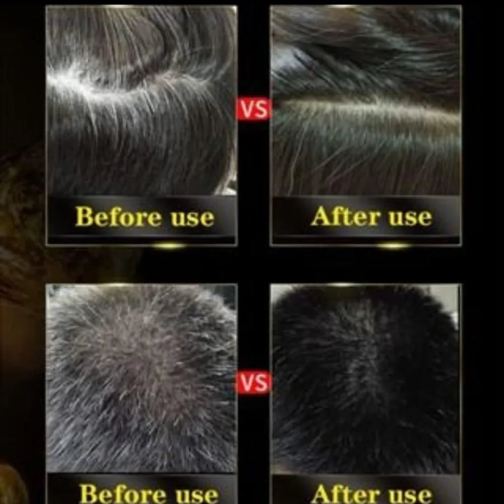 Hair color transformation.