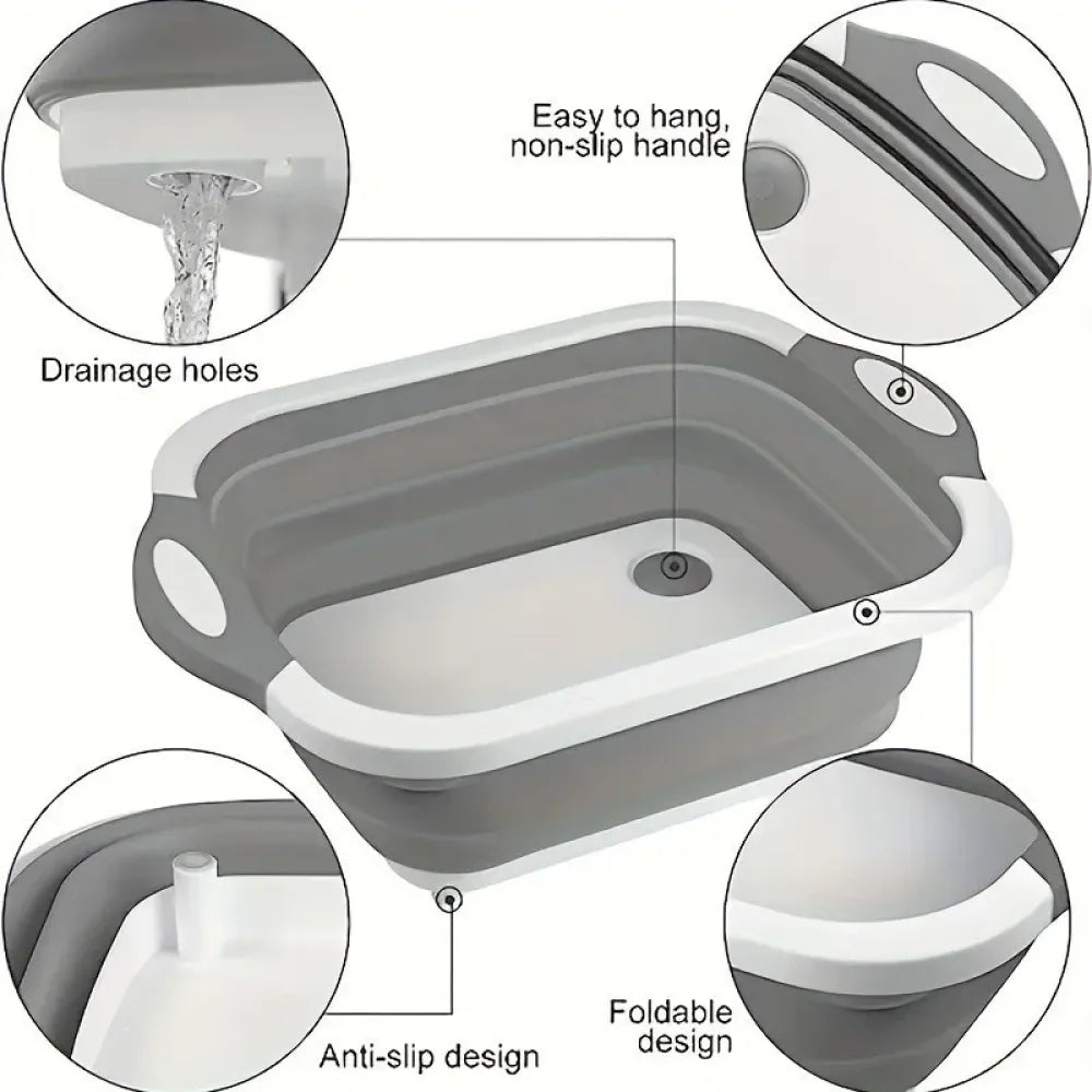 3-in-1 collapsible kitchen helper - tool