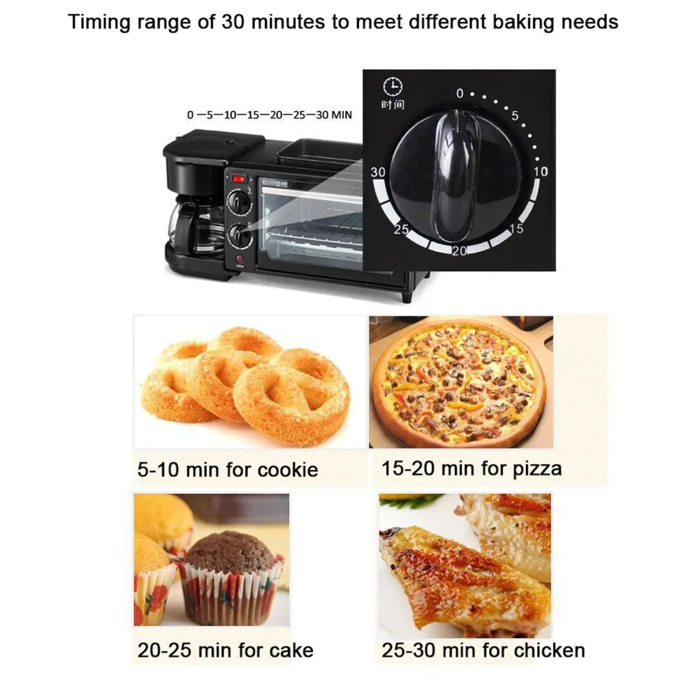 3-in-1 portable breakfast maker - home & kitchen