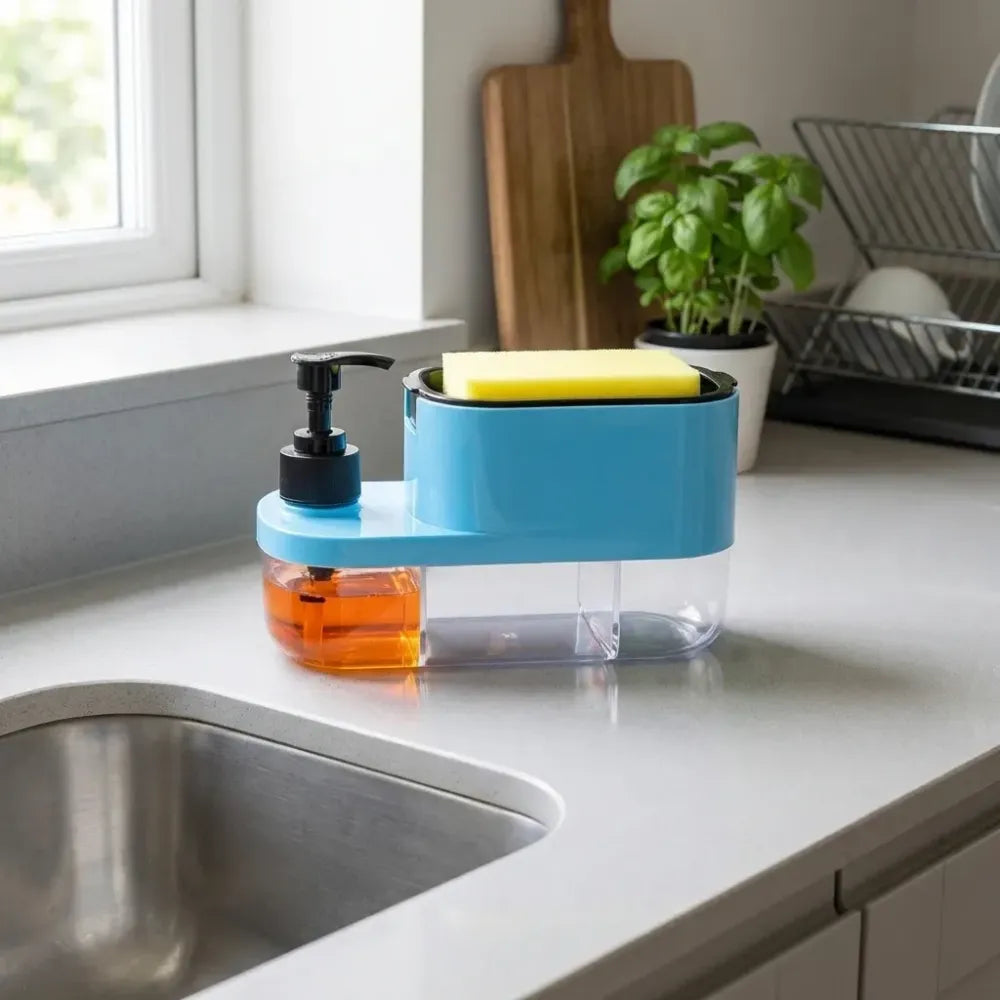 3-in-1 soap dispenser organizer - home & kitchen