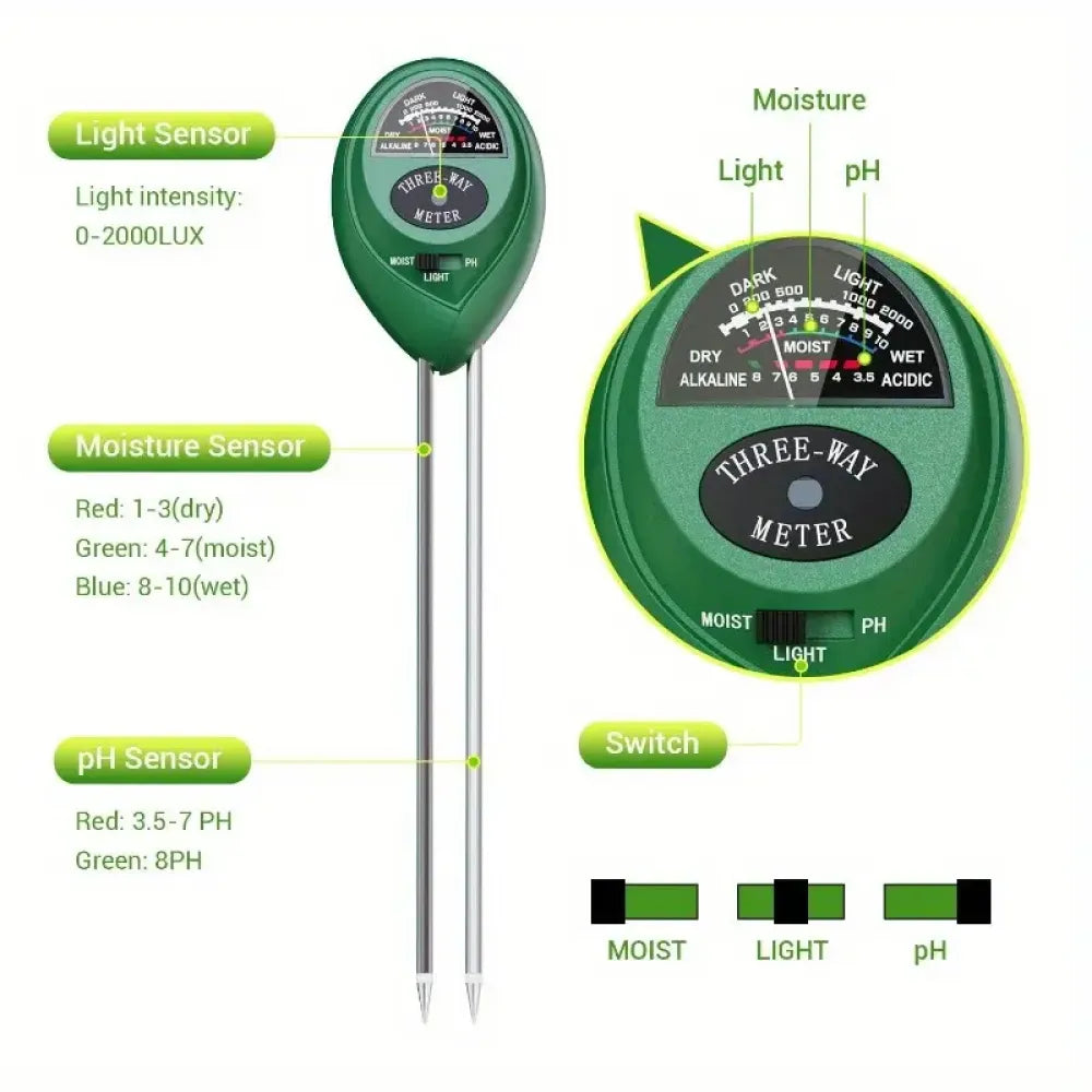 3-in-1 soil tester