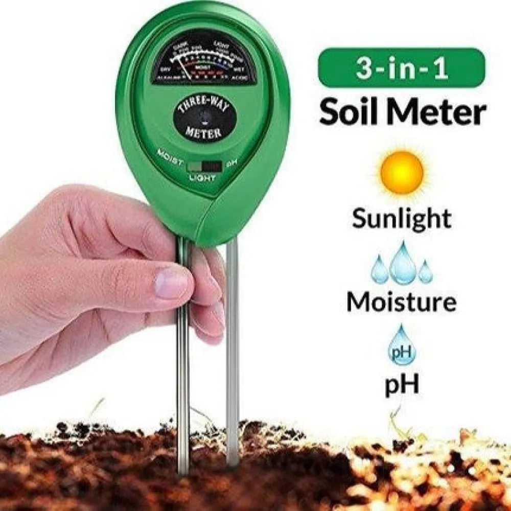 3-in-1 soil tester kit - garden