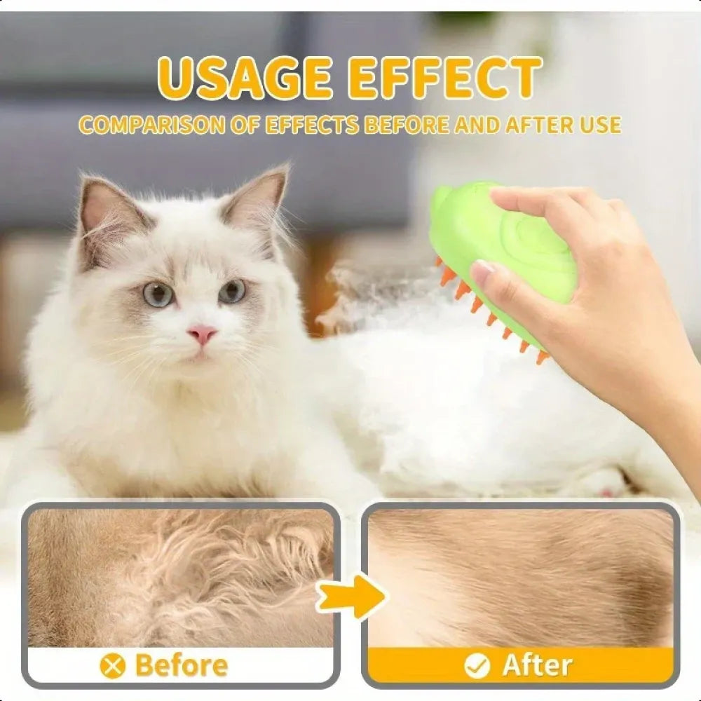 3-in-1 steam cat brush - home improvement