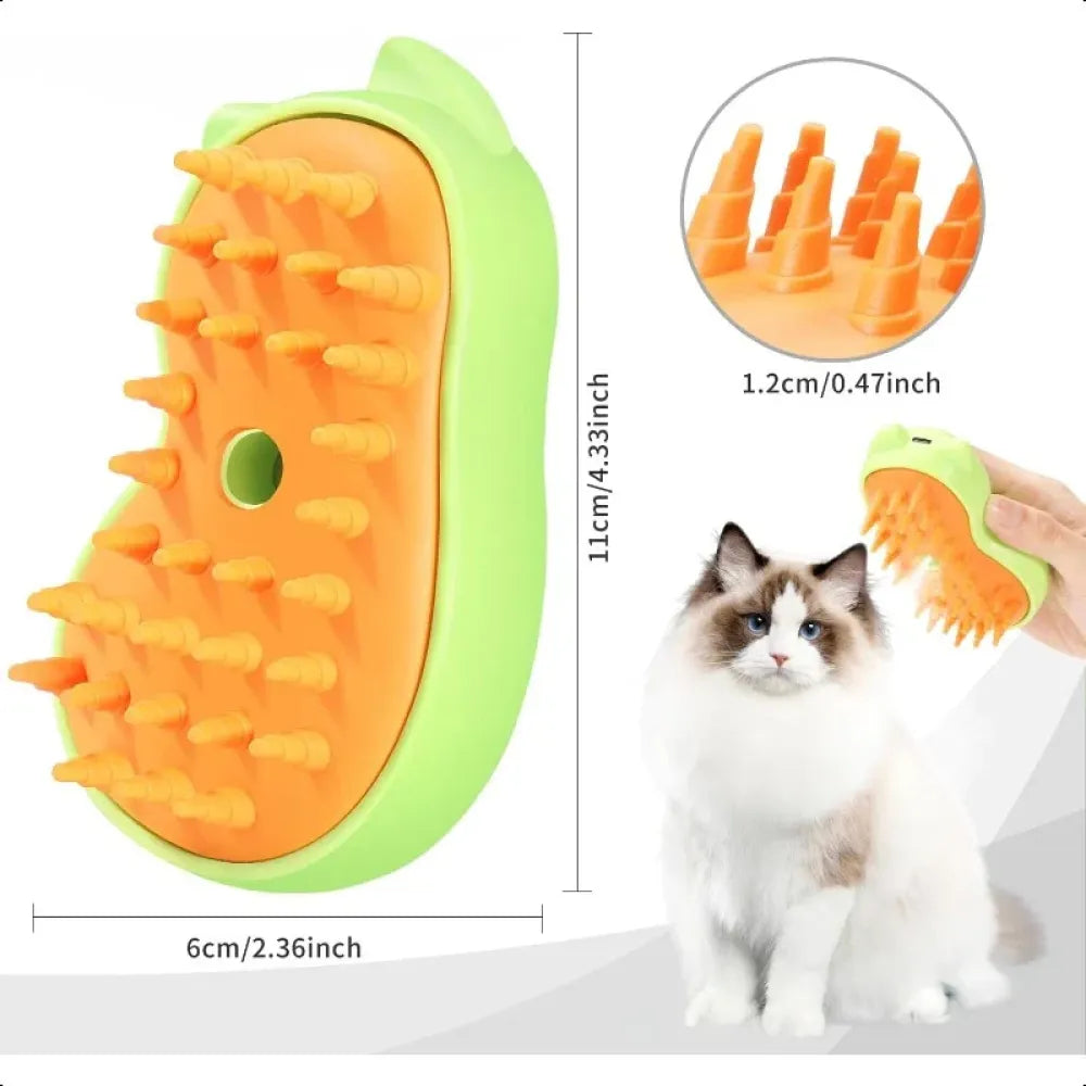 3-in-1 steam cat brush - home improvement