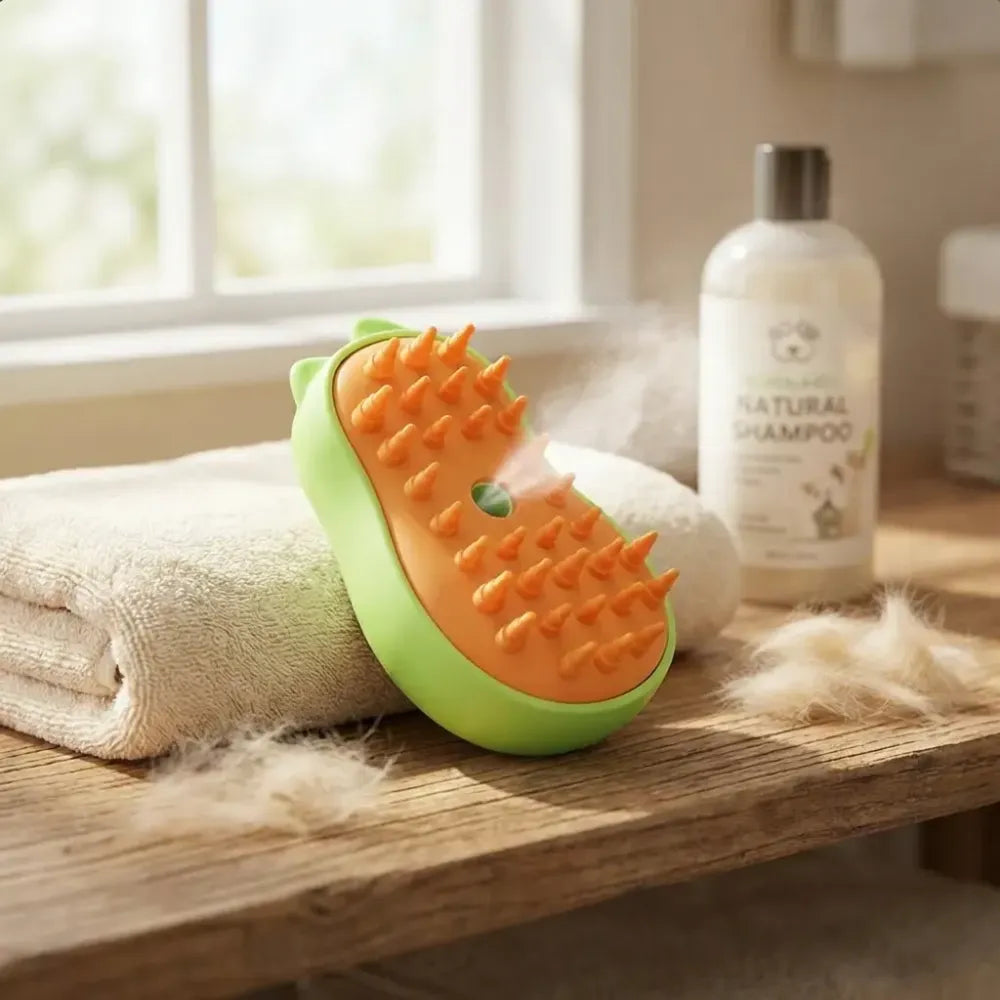 3-in-1 steam cat brush - home improvement