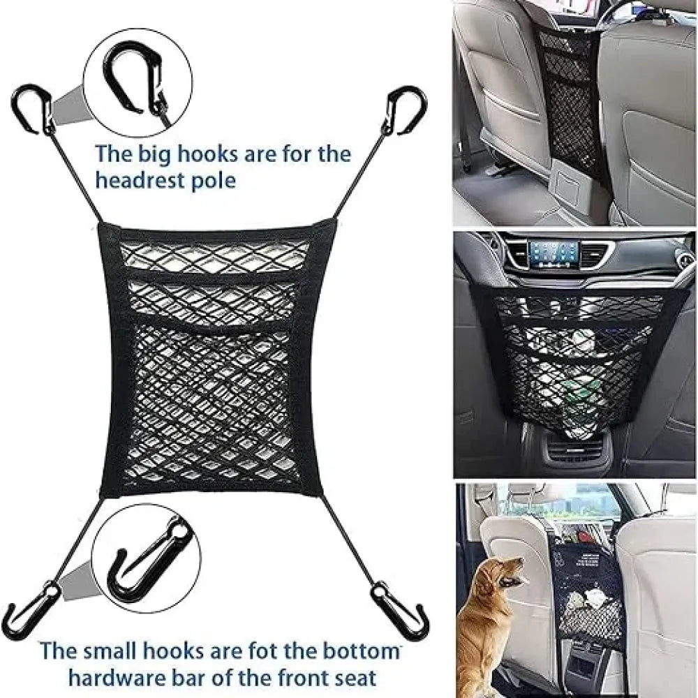 3-layer car mesh organizer