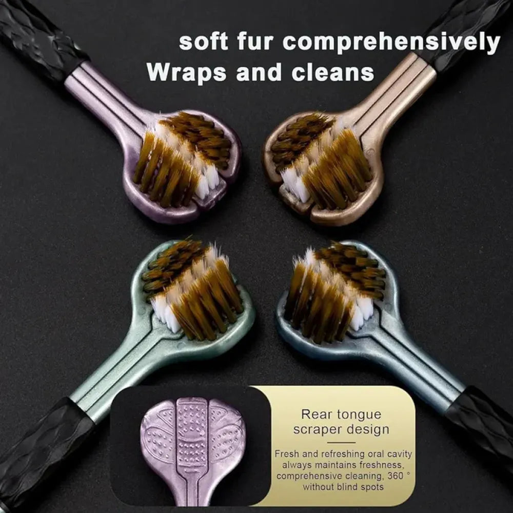 3 sided tooth brush – pack of 2