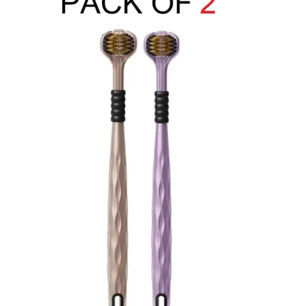 3 sided tooth brush – pack of 2