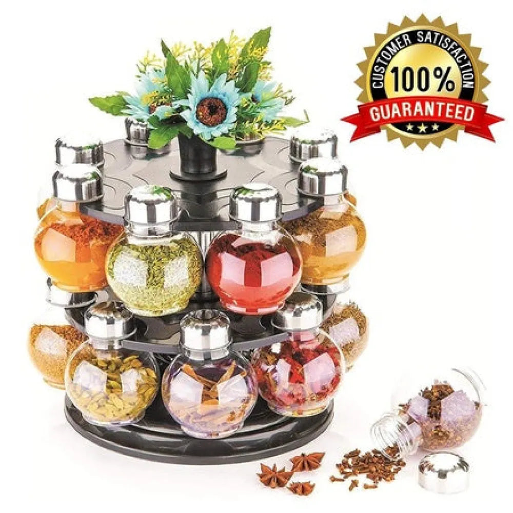 360° revolving spice rack - home & kitchen