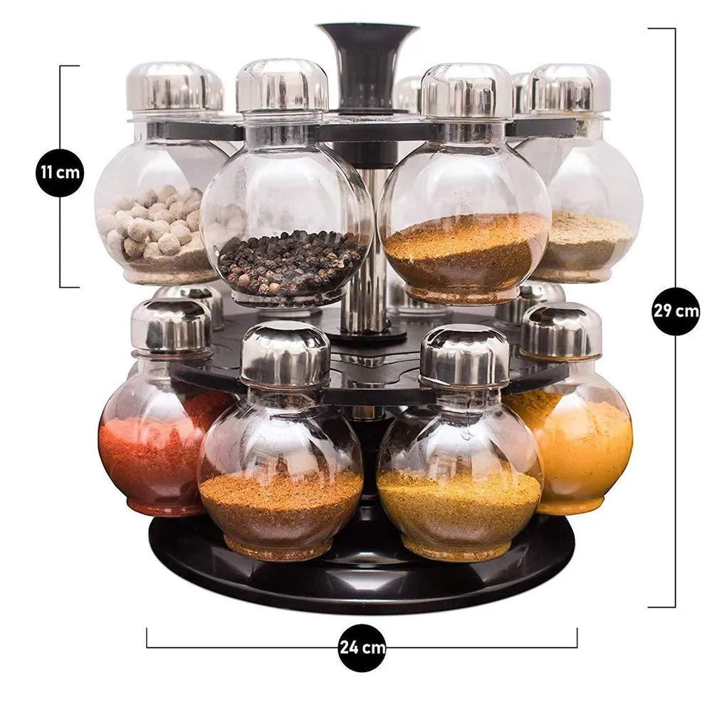 360° revolving spice rack - home & kitchen