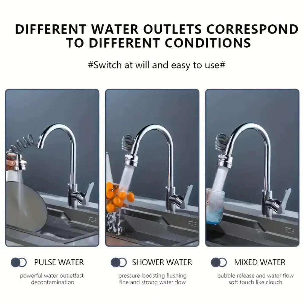 360° rotatable faucet extender - home improvement