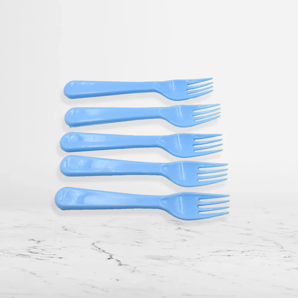 Reusable Plastic Fork Set – 5 Pcs