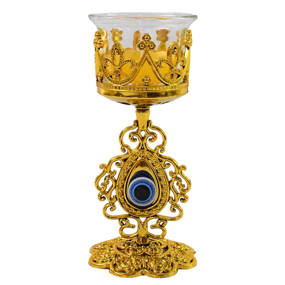 Golden Flower Tealight Holder