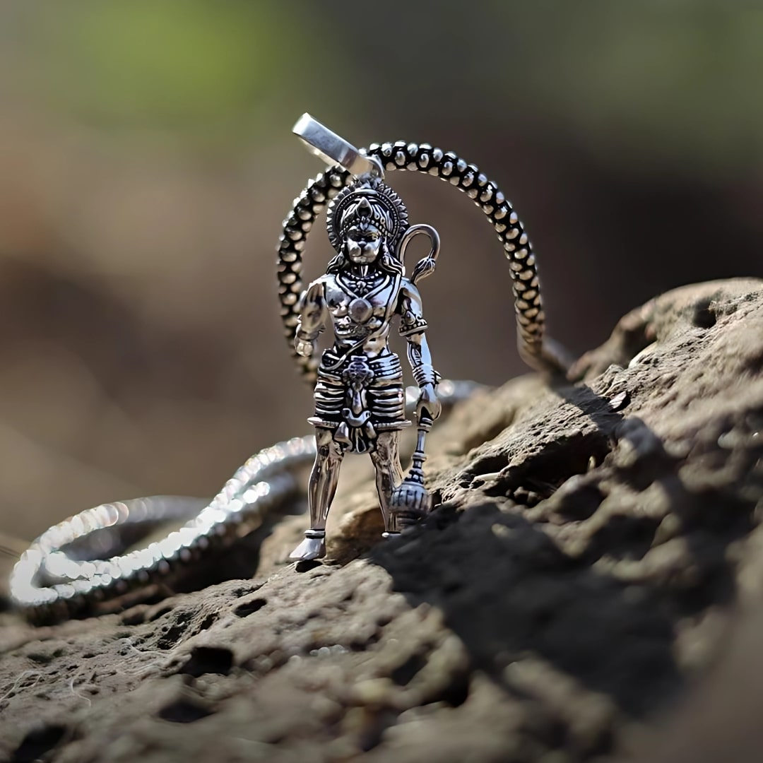 Lord Hanuman Pendant with Chain