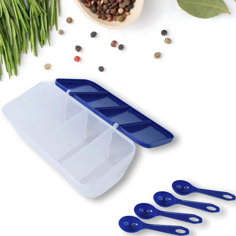4-Section Airtight Spice Box