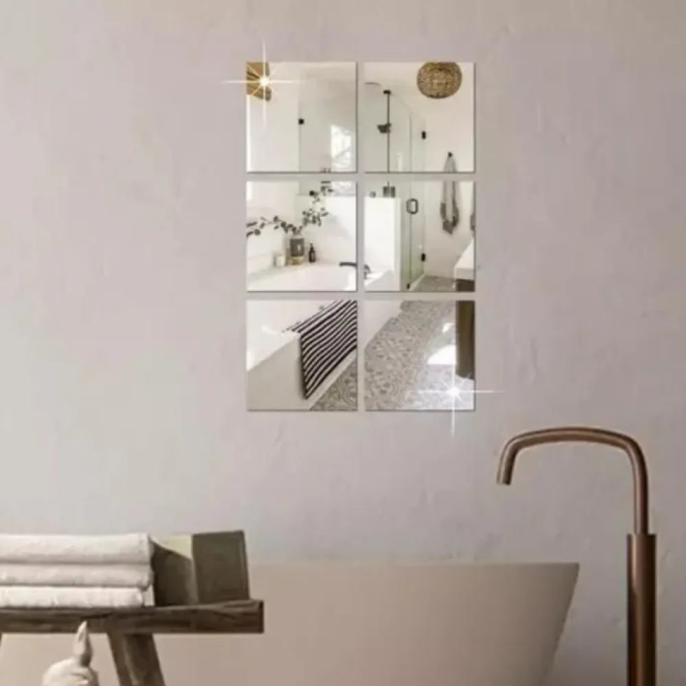 3d acrylic mirror wall sticker