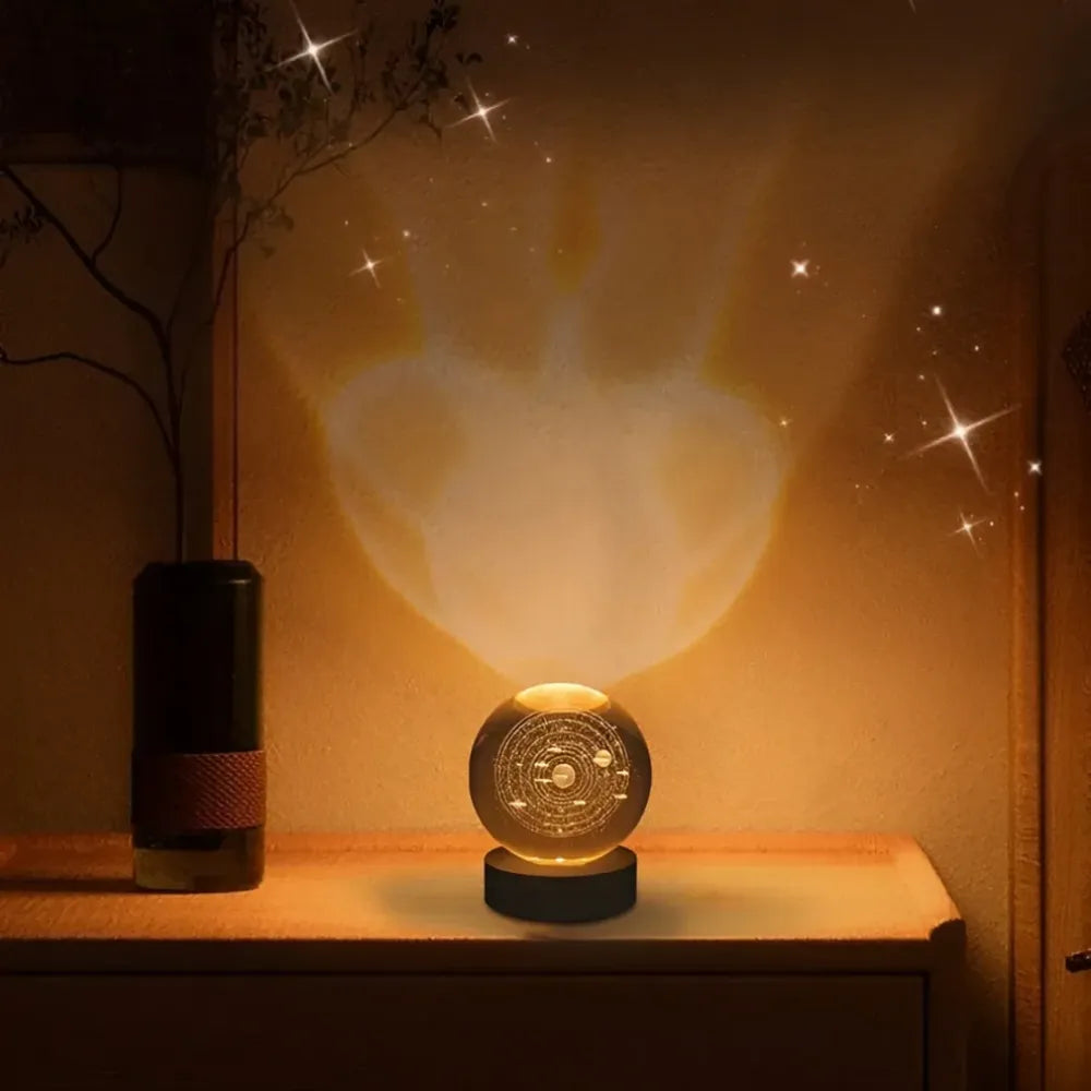 3d crystal lamp ball (assorted design)