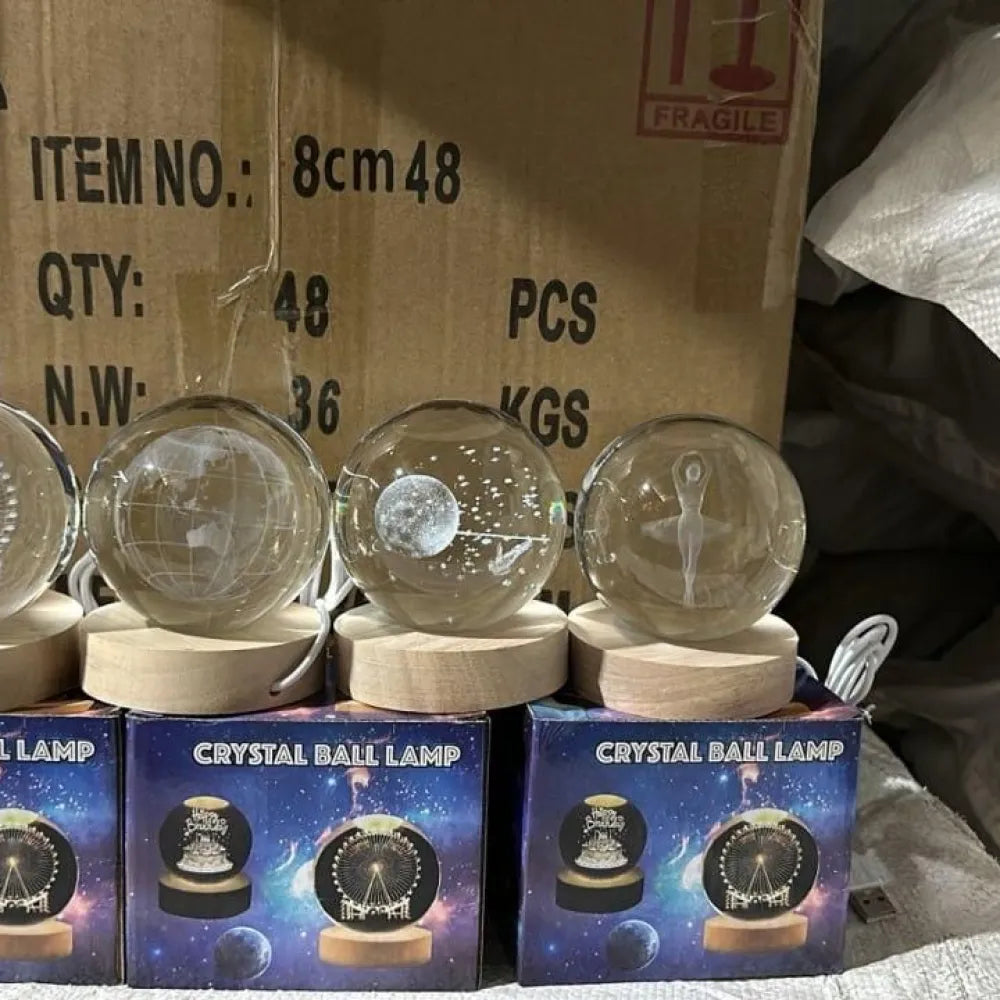 3d crystal lamp ball (assorted design)