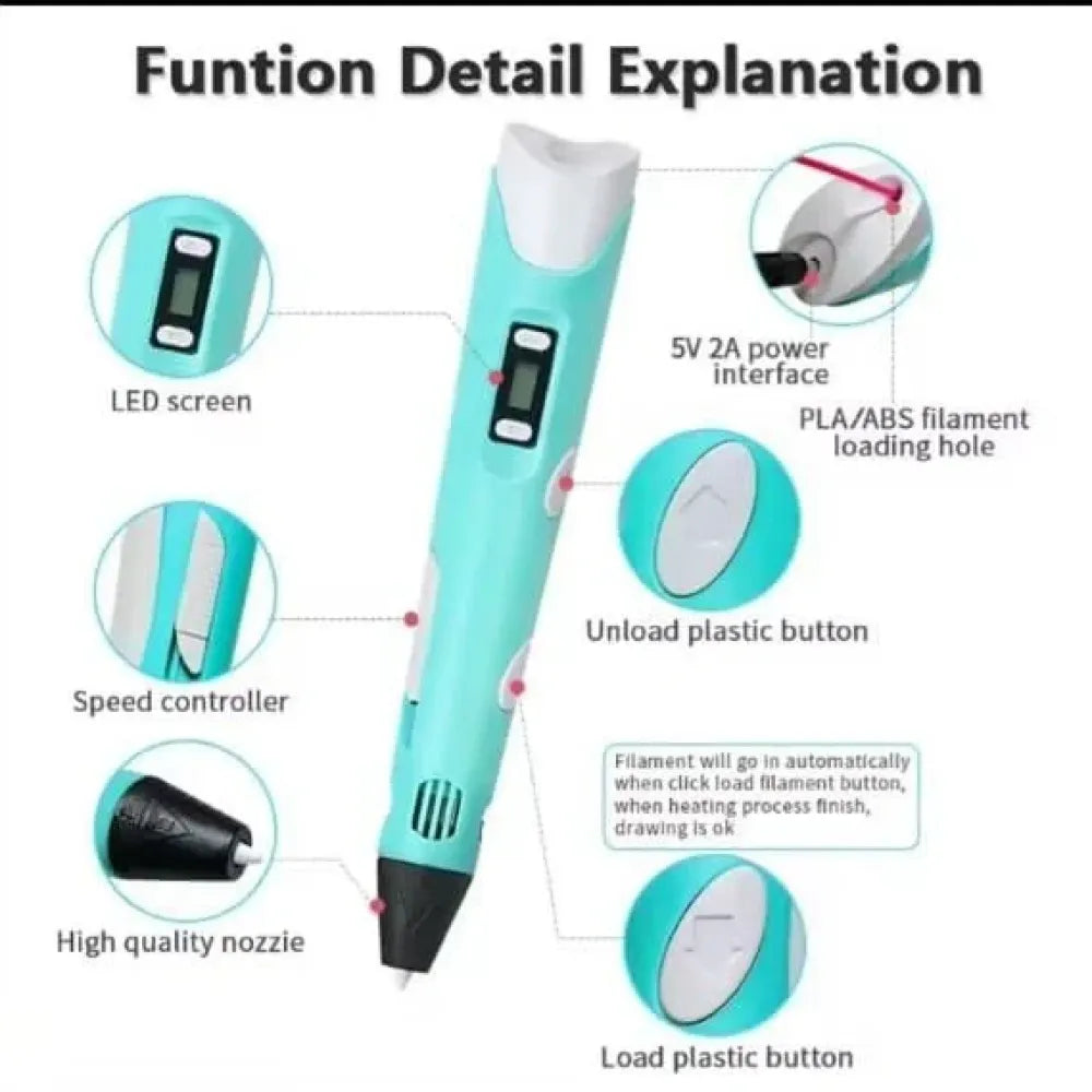 3d drawing pen for kids – pack of 1