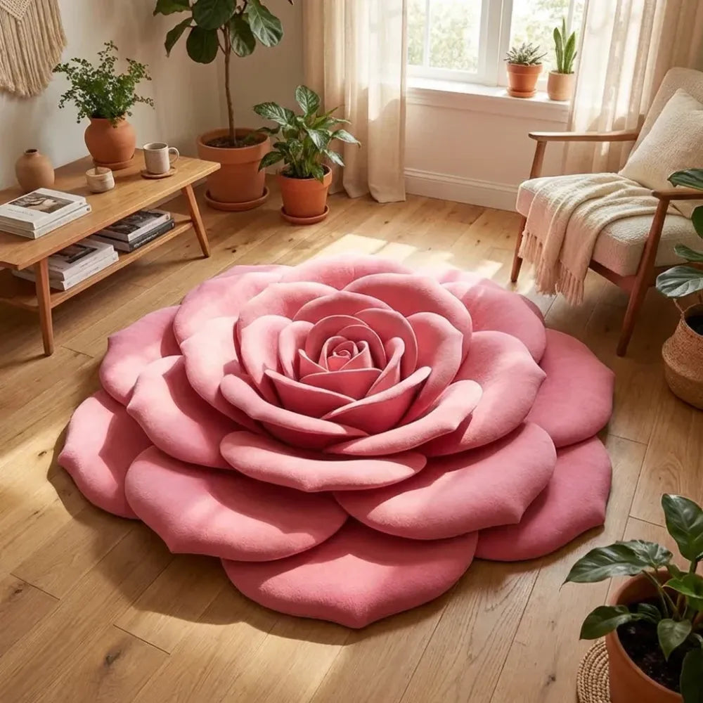 3d flower bath mats - home essentials