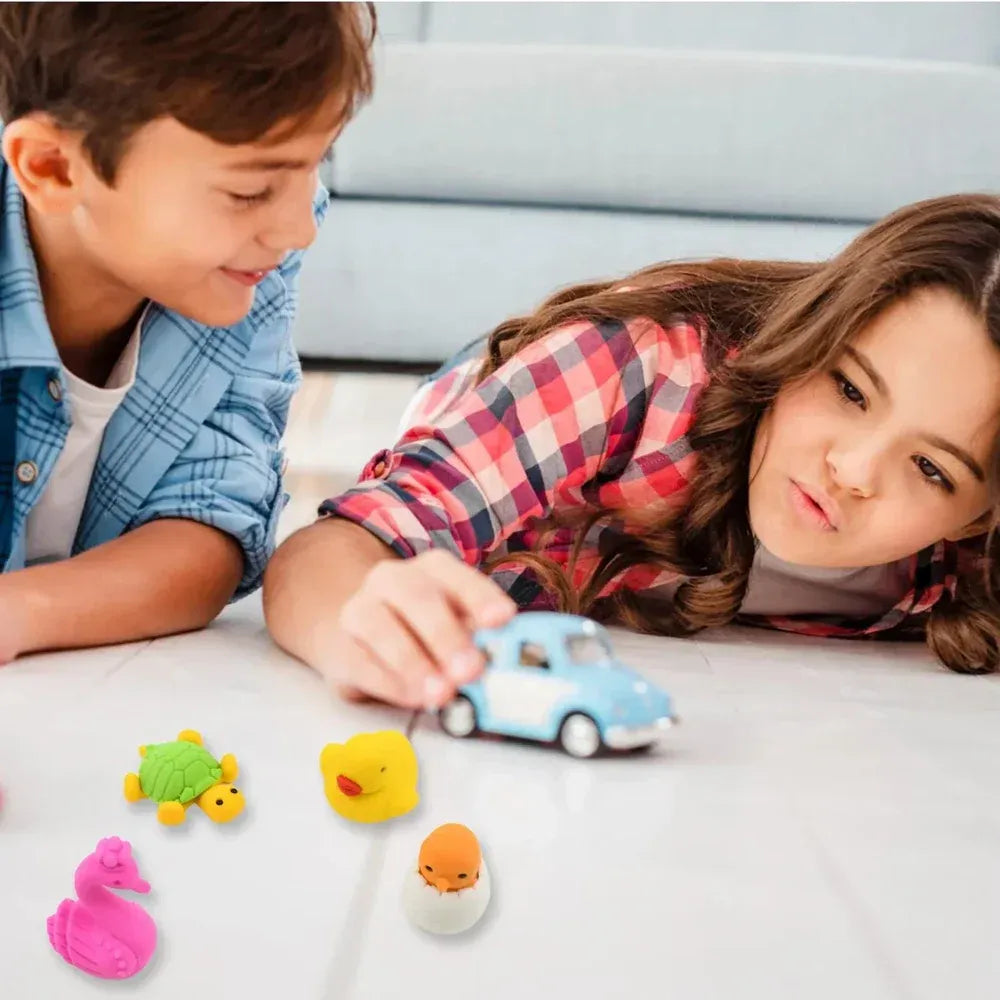3d fun shape erasers - office