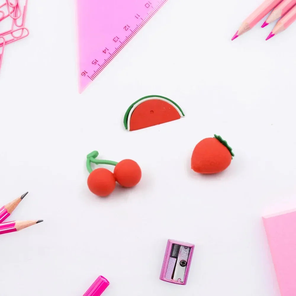 3d fun shape erasers - office