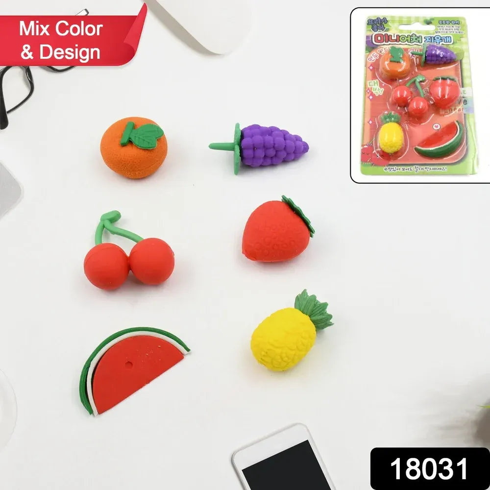 3d fun shape erasers - office