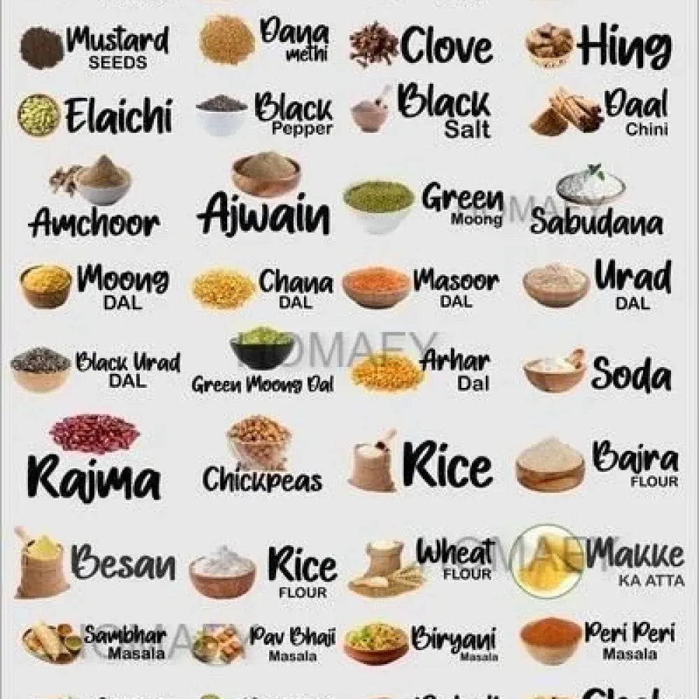 3d spice jar stickers