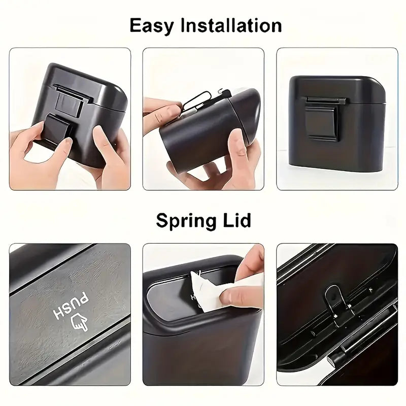 Leak-Proof Car Trash Can