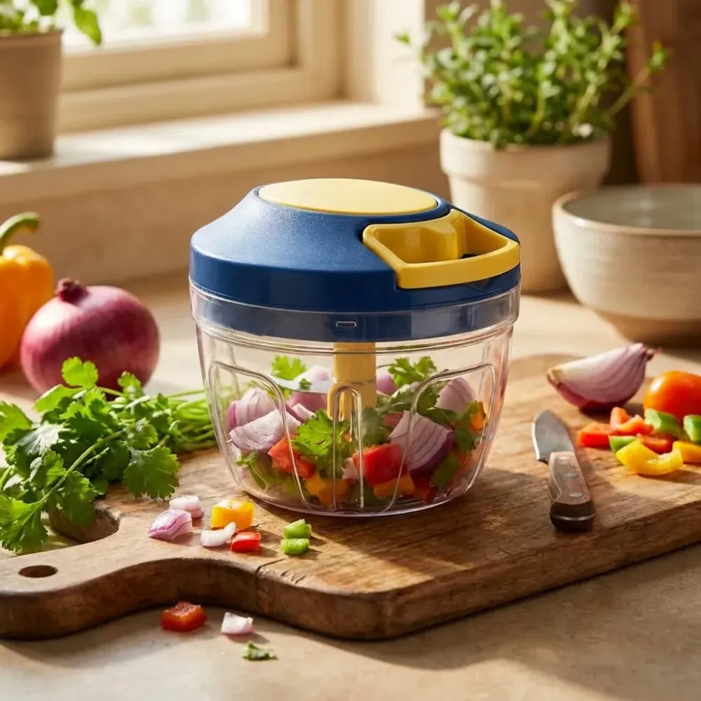 4-blade vegetable & fruit chopper - home kitchen